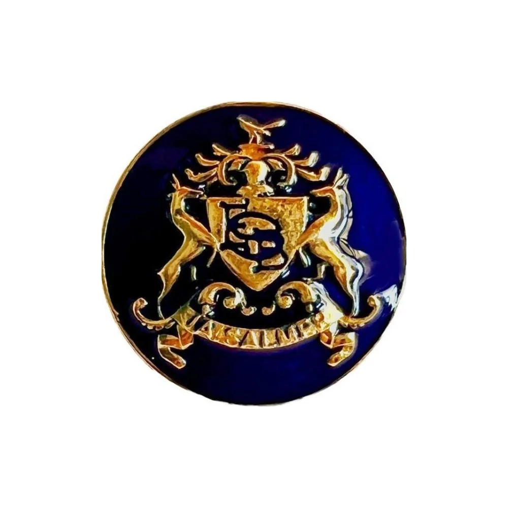 first Royal Buttons - Jaisalmer State - Encrusted Crest - Image 1